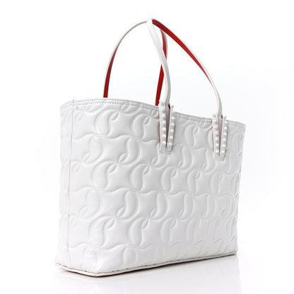 Christian Louboutin Nappa Embossed Small East West Cabata Tote White 4 of 10