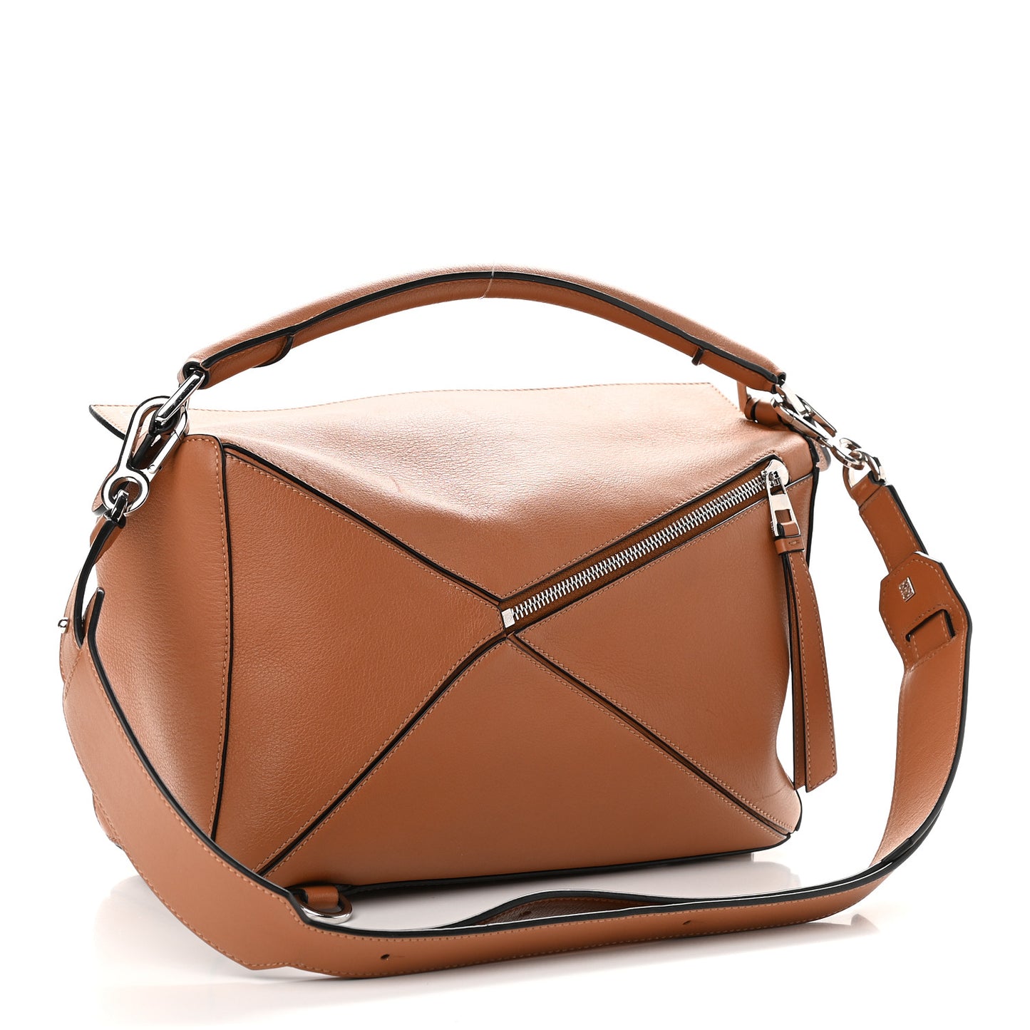 Calfskin Medium Puzzle Bag Tan