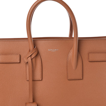 Saint Laurent Grained Calfskin Small Sac De Jour Saddle Brown 9 of 10
