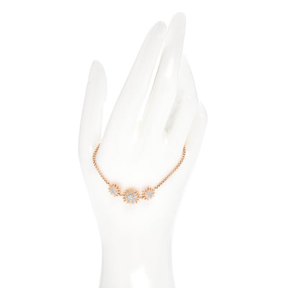 David Yurman 18K Rose Gold Diamond Starburst Adjustable Bracelet 2 of 4
