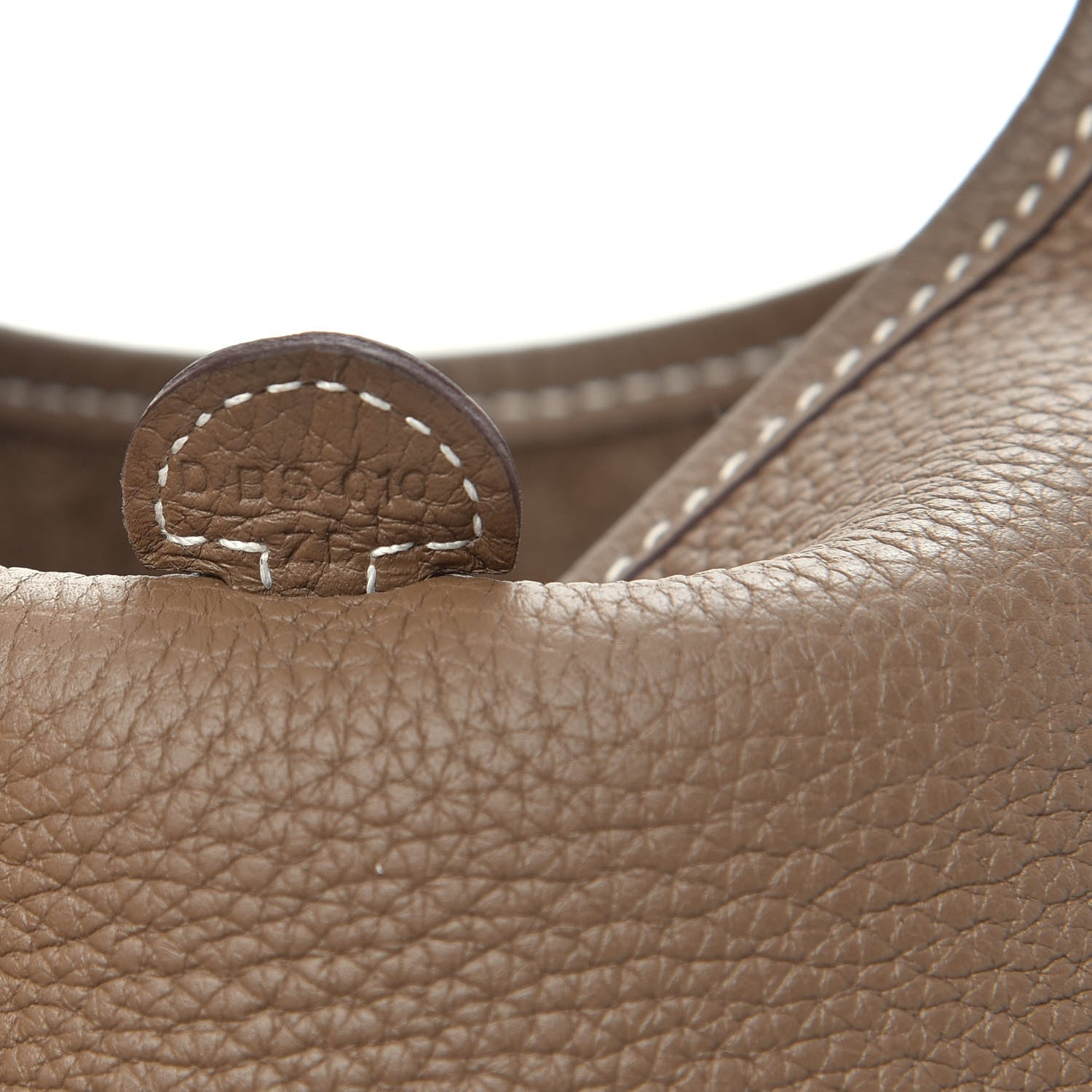 Hermes Taurillon Clemence Amazone Evelyne TPM Etoupe Bleu Indigo 7 of 10