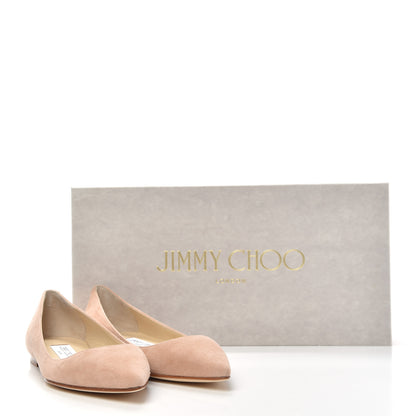 Jimmy Choo Suede Alina Flats 35 Powder Pink 10 of 11