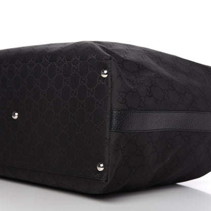 Gucci Nylon Monogram Oversized Overnight Bag Black 7 of 9