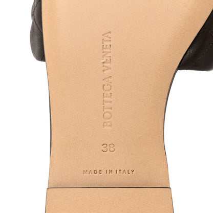 Bottega Veneta Nappa Matelasse Padded Flat Sandals 38 Chocolate 7 of 8