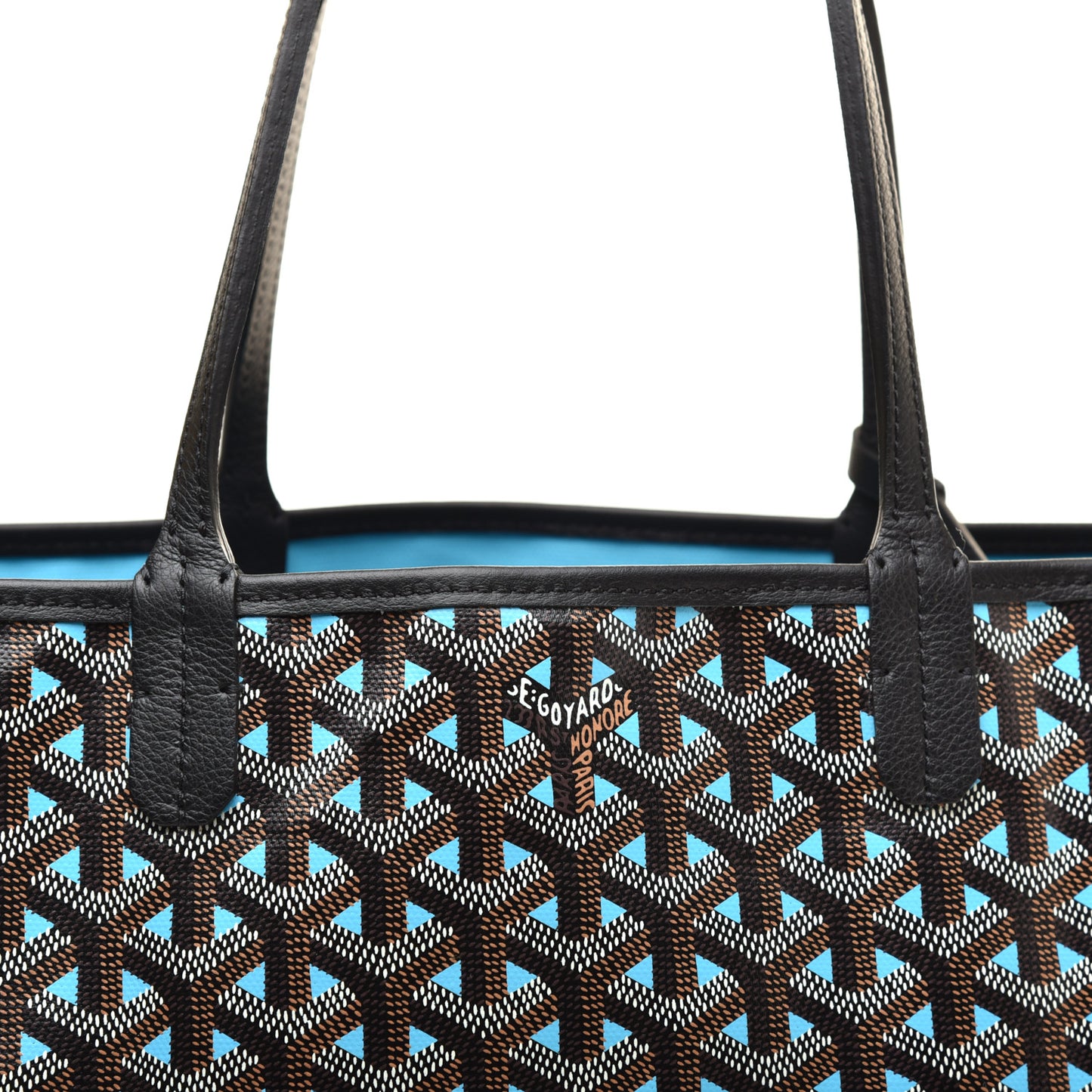 Goyardine Saint Louis Claire Voie PM Black Blue