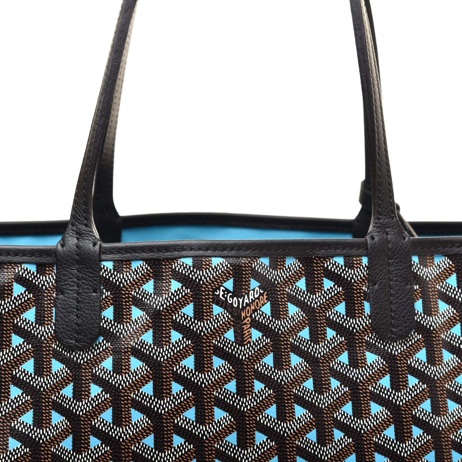 Goyard Goyardine Saint Louis Claire Voie PM Black Blue 5 of 7