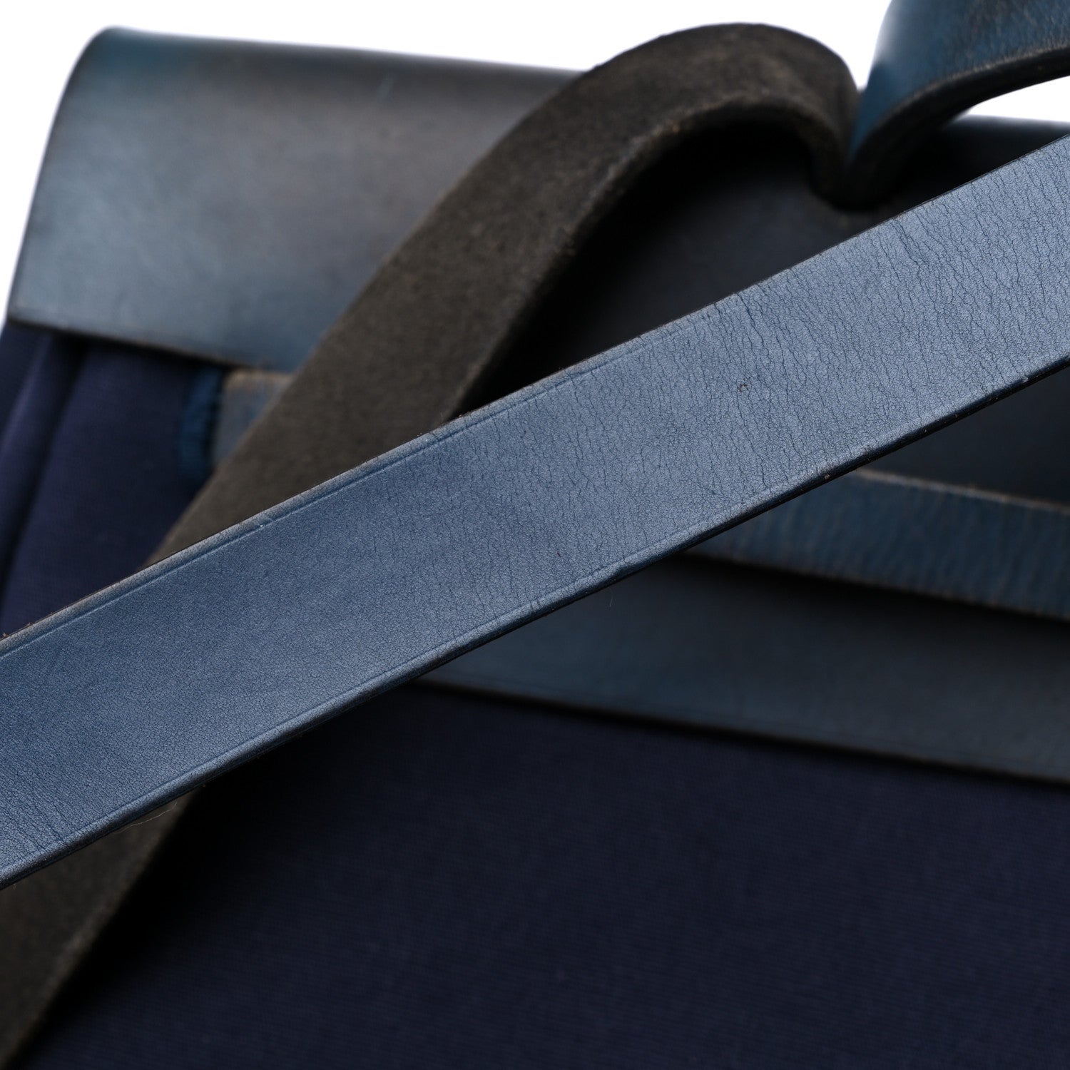 Hermes Toile Vache Calfskin Herbag 39 MM Navy 20 of 20