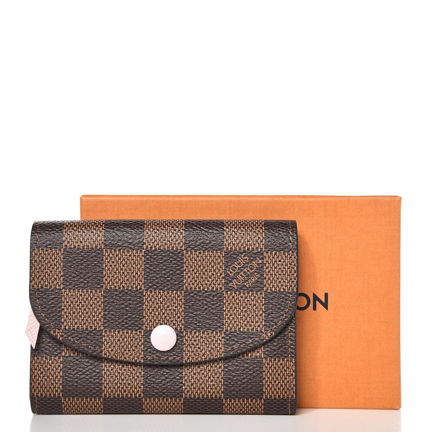 Louis Vuitton Damier Ebene Rosalie Coin Purse Rose Ballerine 7 of 7