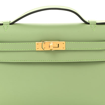 Hermes Swift Kelly Pochette Clutch Vert Criquet 8 of 11