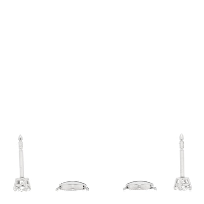 Tiffany Platinum Diamond .45ctw Solitaire Earrings 3 of 5