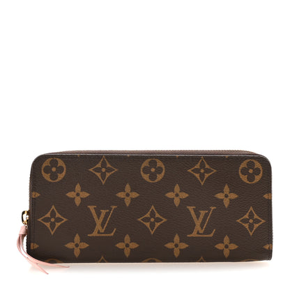 Louis Vuitton Monogram Clemence Wallet Rose Ballerine 1 of 7
