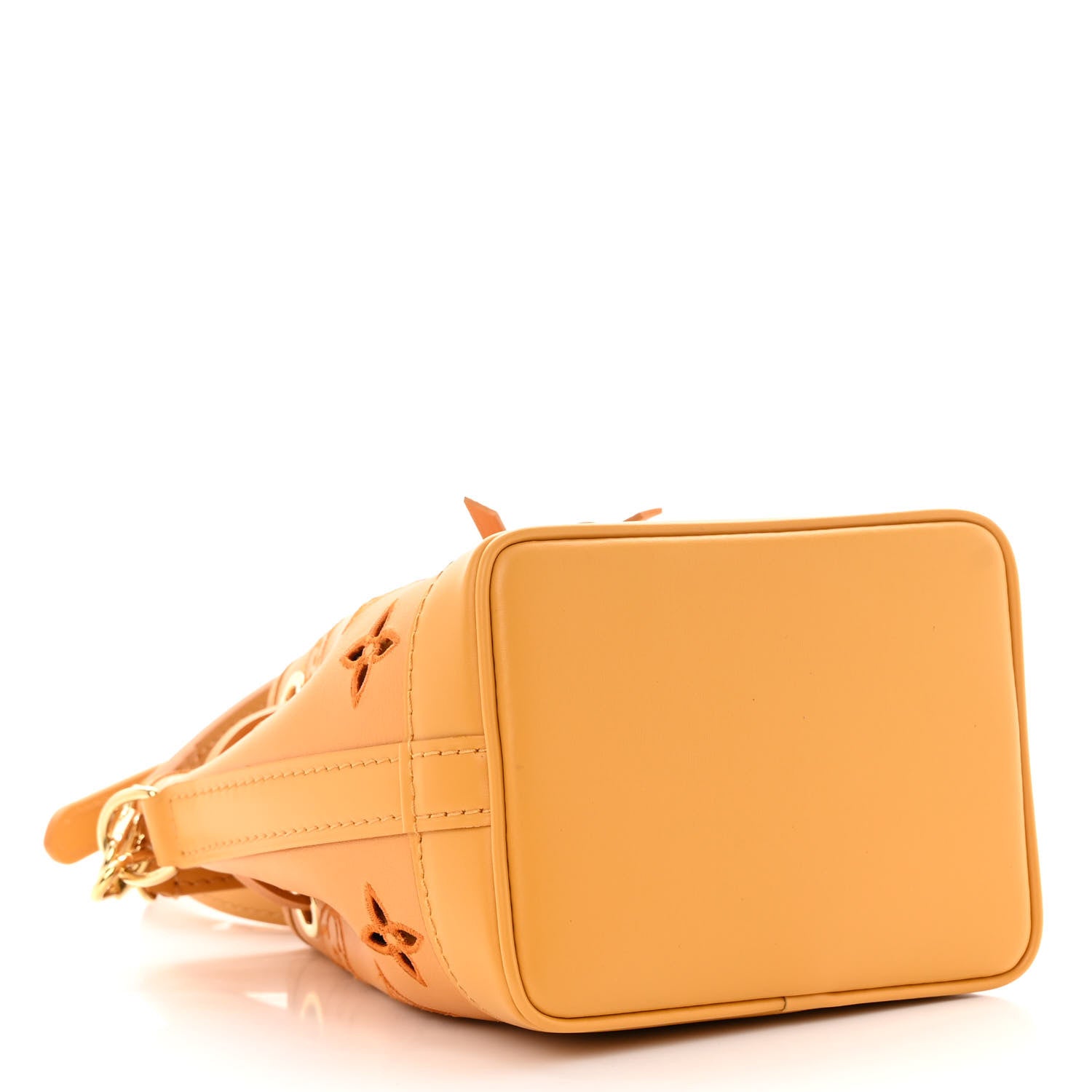 Louis Vuitton Perforated Calfskin Monogram Nano Noe Safran Yellow 4 of 11