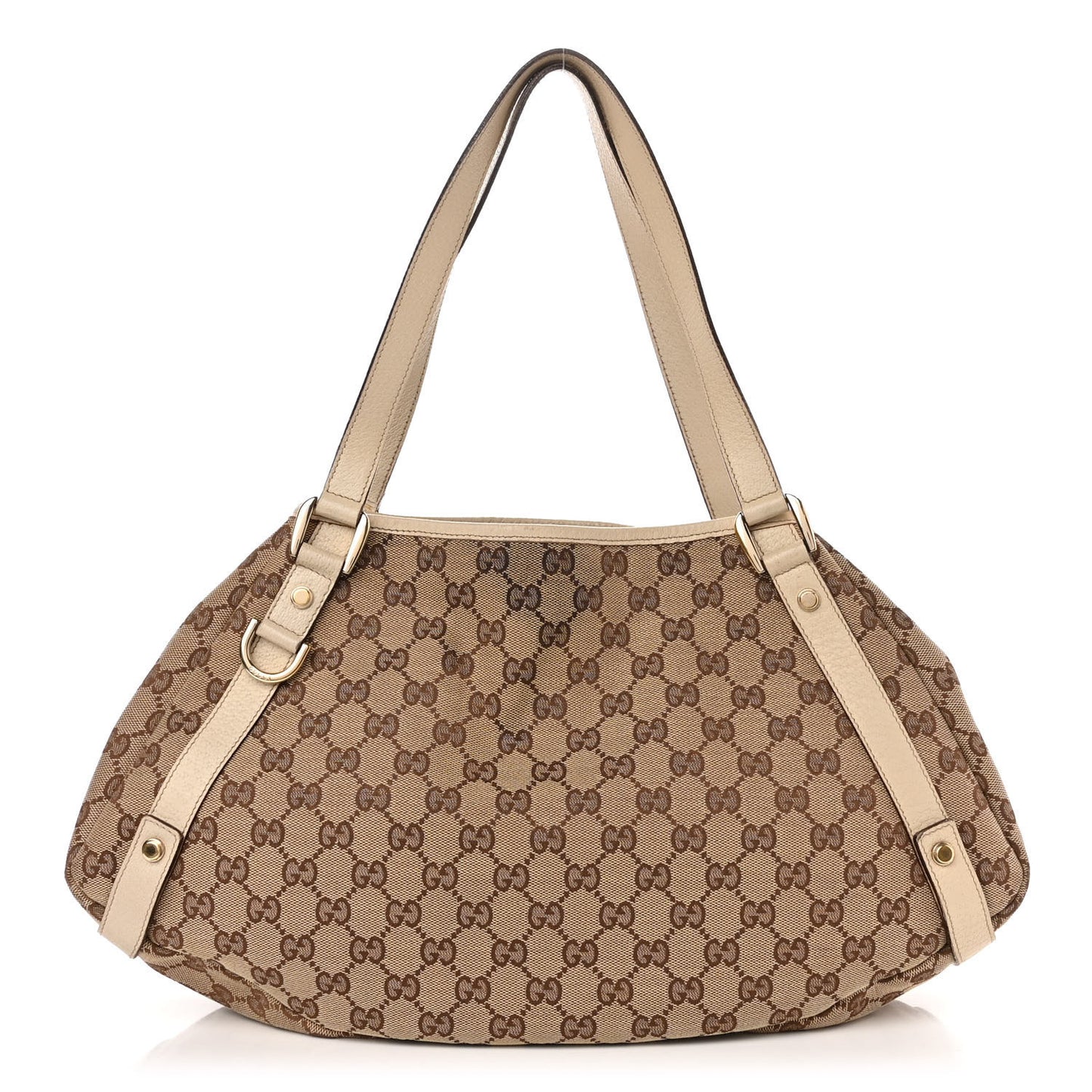 Monogram Medium Abbey Shoulder Bag Off White