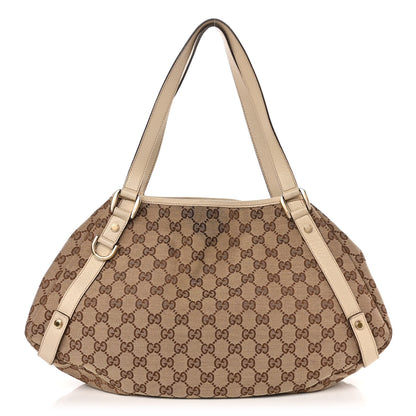 Gucci Monogram Medium Abbey Shoulder Bag Off White 1 of 10