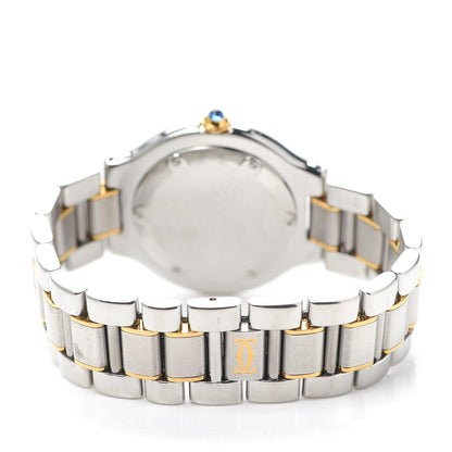 Cartier Stainless Steel 18K Yellow Gold 31mm Must De 21 Quartz Watch 3 of 5