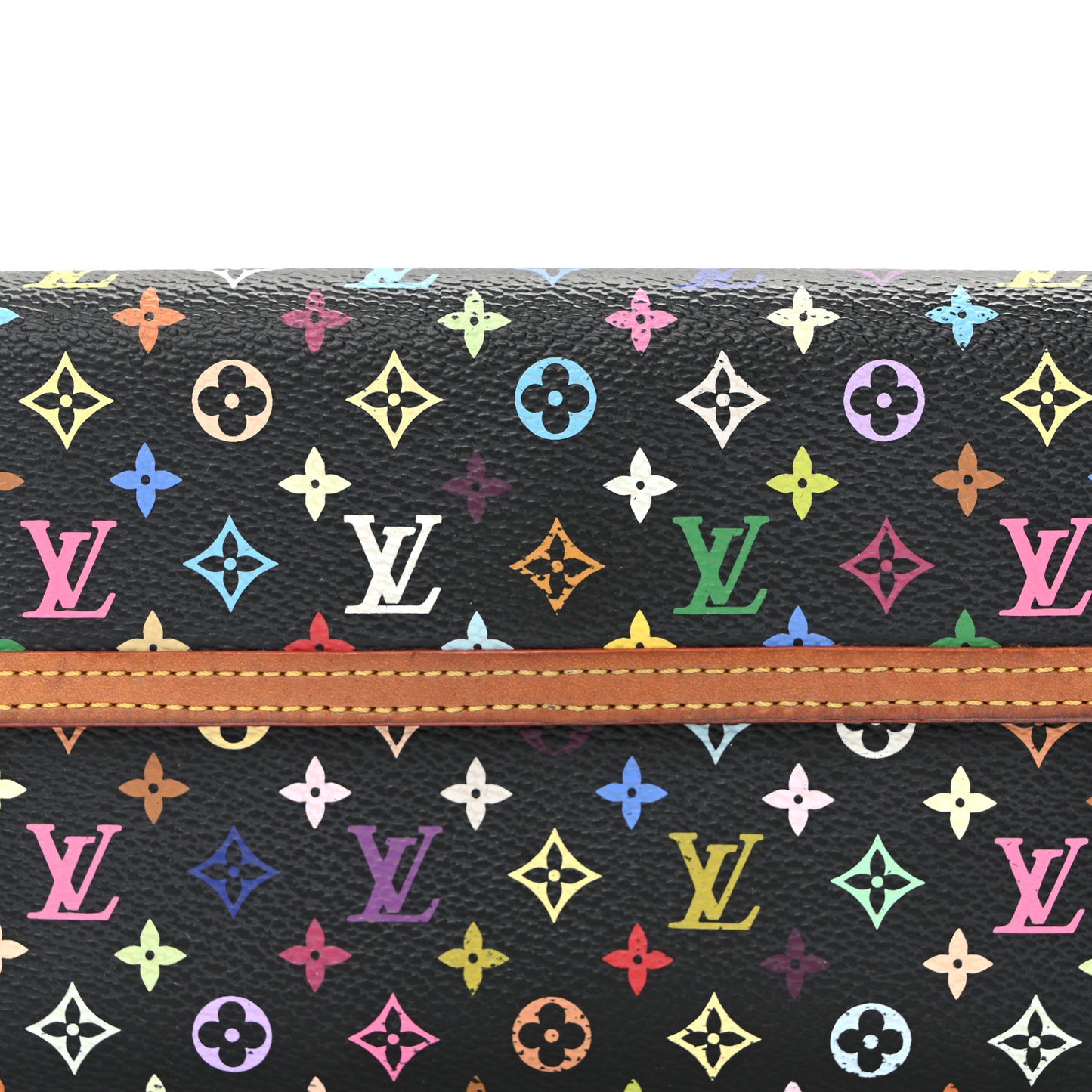 Monogram Multicolor Porte Tresor International Wallet Black