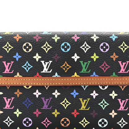 Louis Vuitton Monogram Multicolor Porte Tresor International Wallet Black 8 of 12