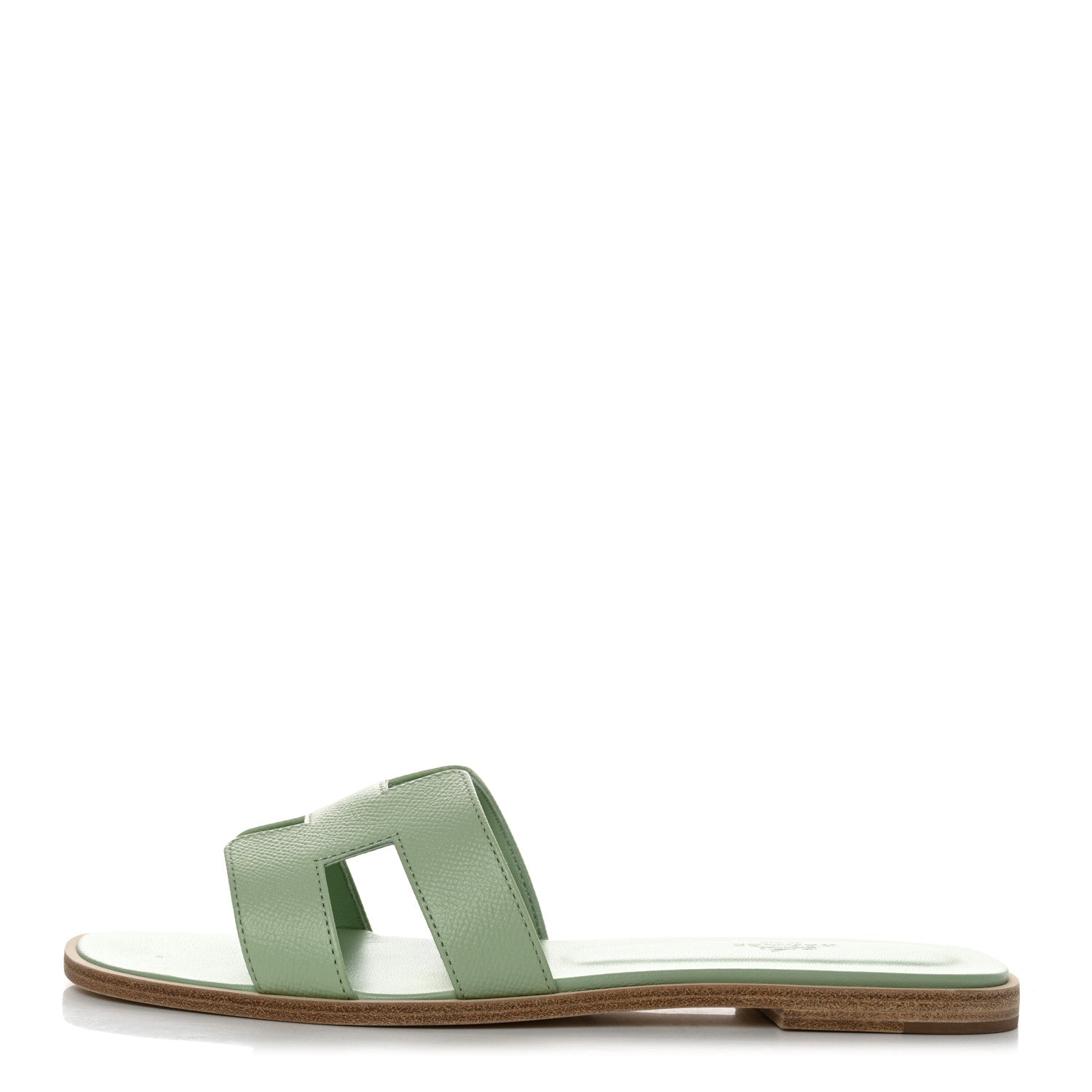 Hermes Epsom Oran Sandals 40 Vert Jade 1 of 9