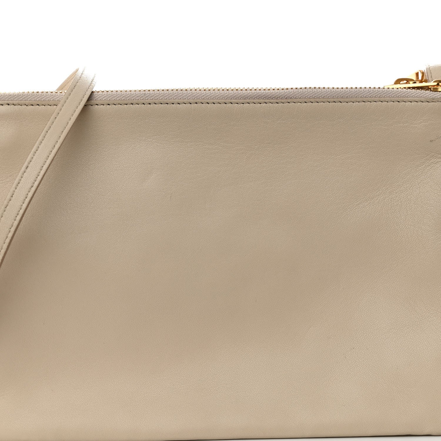Celine Lambskin Large Trio Crossbody Bag Linen 9 of 14