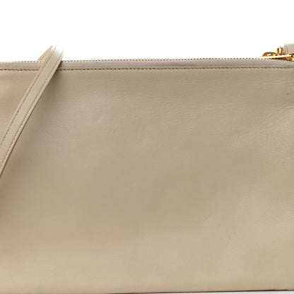 Celine Lambskin Large Trio Crossbody Bag Linen 9 of 14