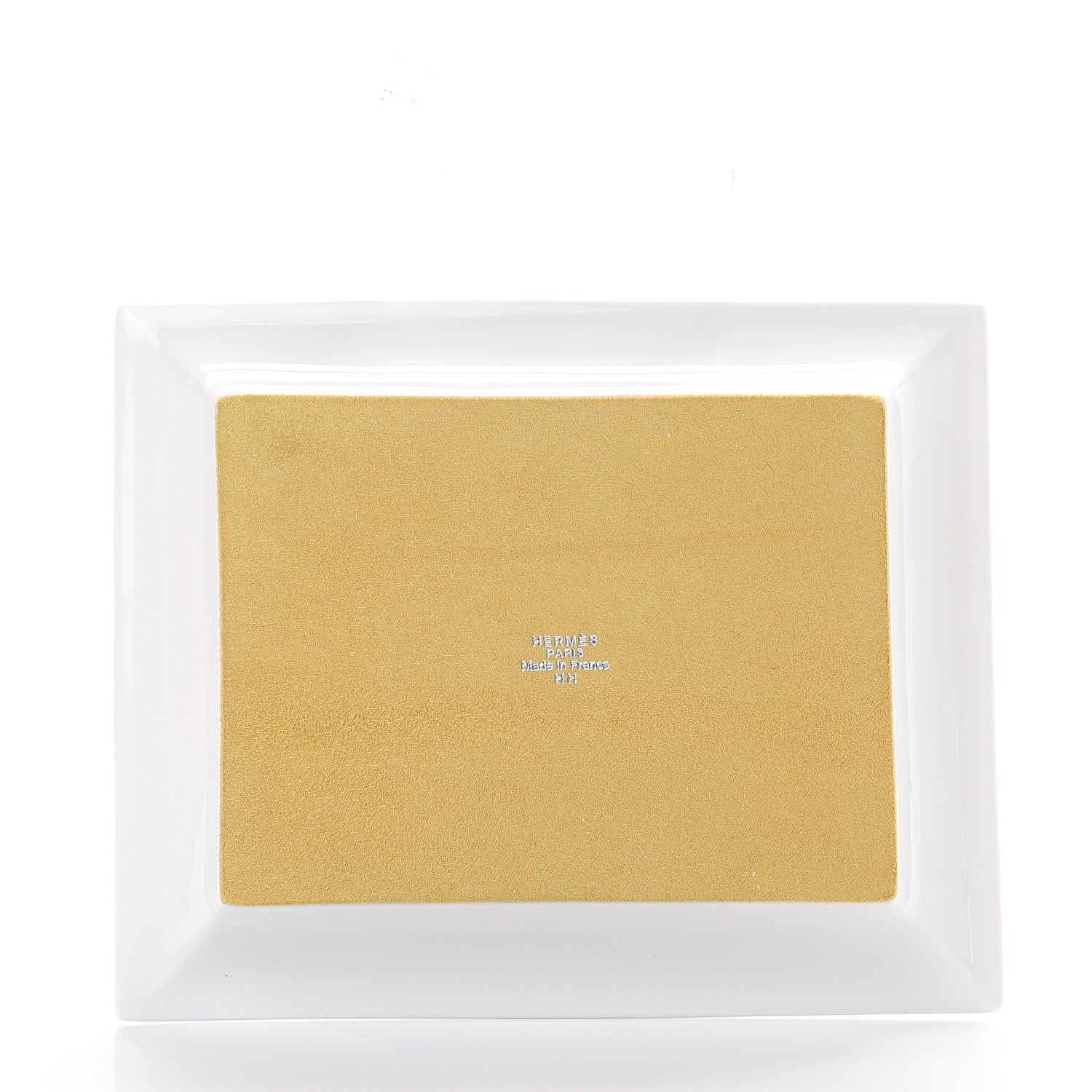 Hermes Porcelain Velvet Goatskin Promenade Au Faubourg Change Tray Arlequin 2 of 4