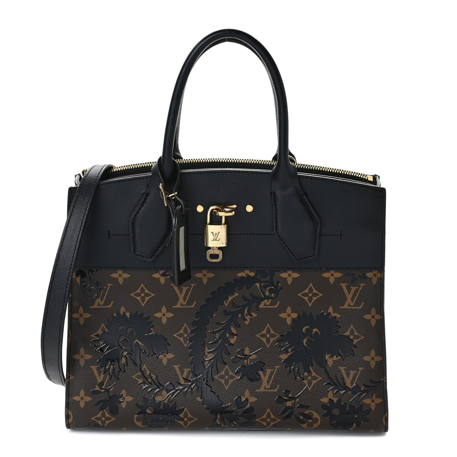 Louis Vuitton LOUIS VUITTON Calfskin Monogram Blossom City Steamer MM 1 of 8