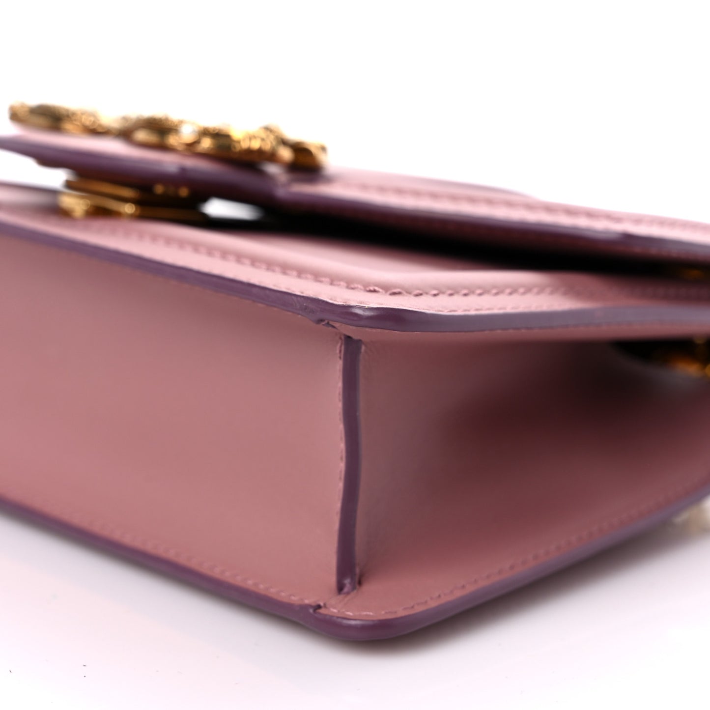 Smooth Calfskin Small DG Amore Envelope Bag Pink