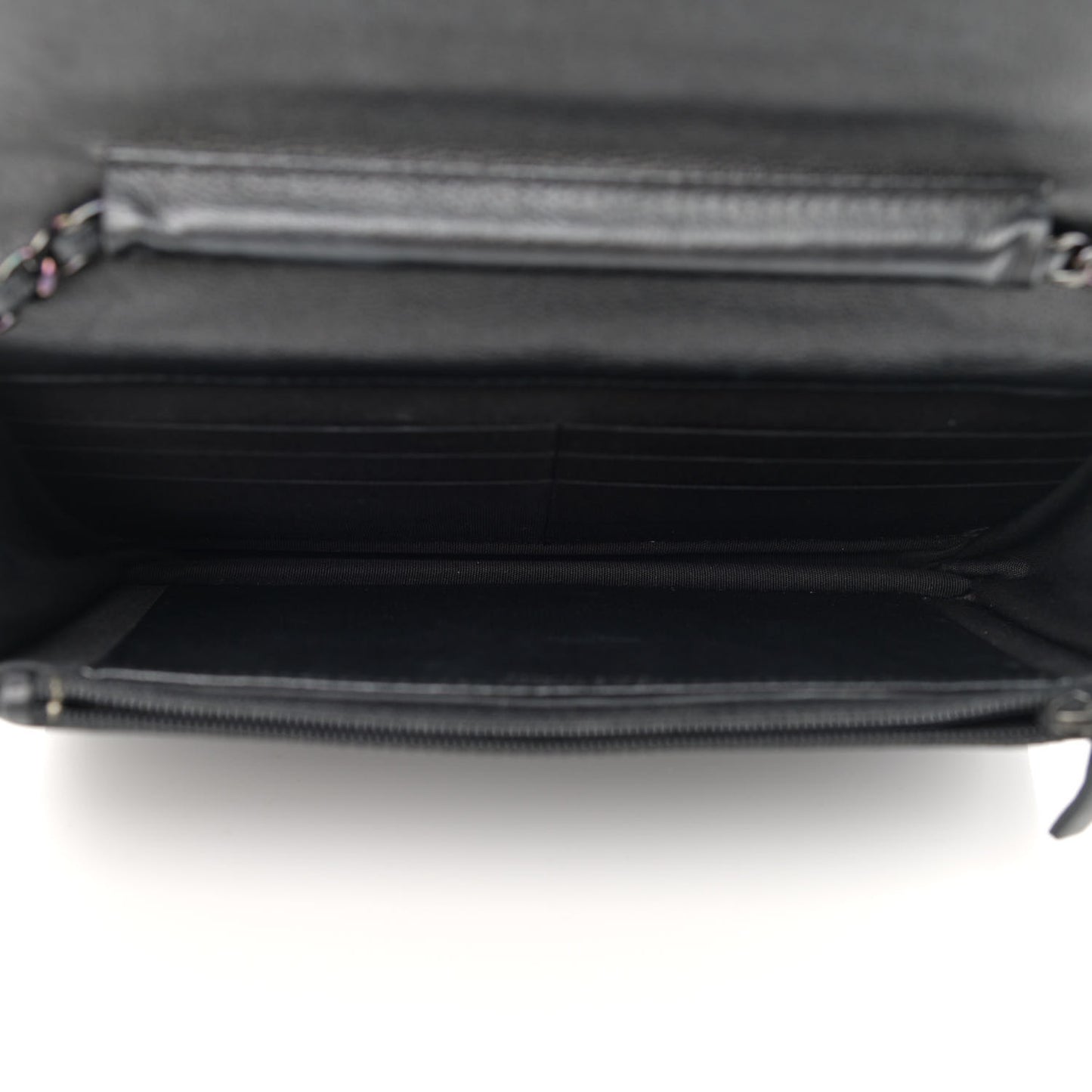 Caviar Quilted Boy Wallet On Chain WOC So Black