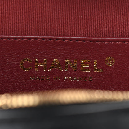 Chanel Lambskin Quilted CC In Love Heart Bag Black 6 of 10