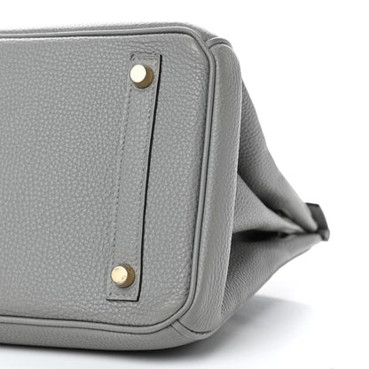 Hermes Togo Birkin 30 Gris Mouette 8 of 11