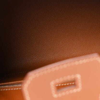Hermes Madame Calfskin Birkin Sellier 25 Gold 5 of 10