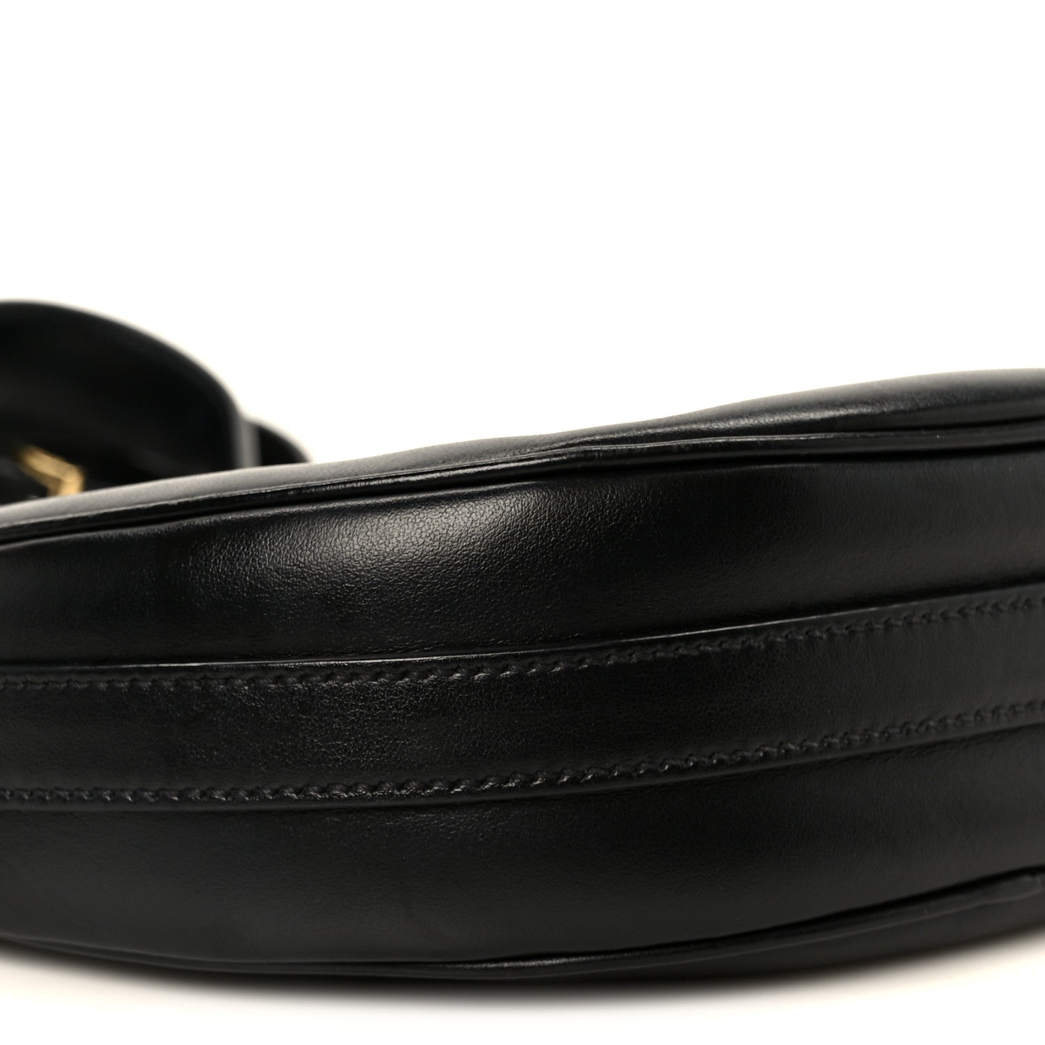 Prada Soft Calfskin Arque Shoulder Bag Black 9 of 10