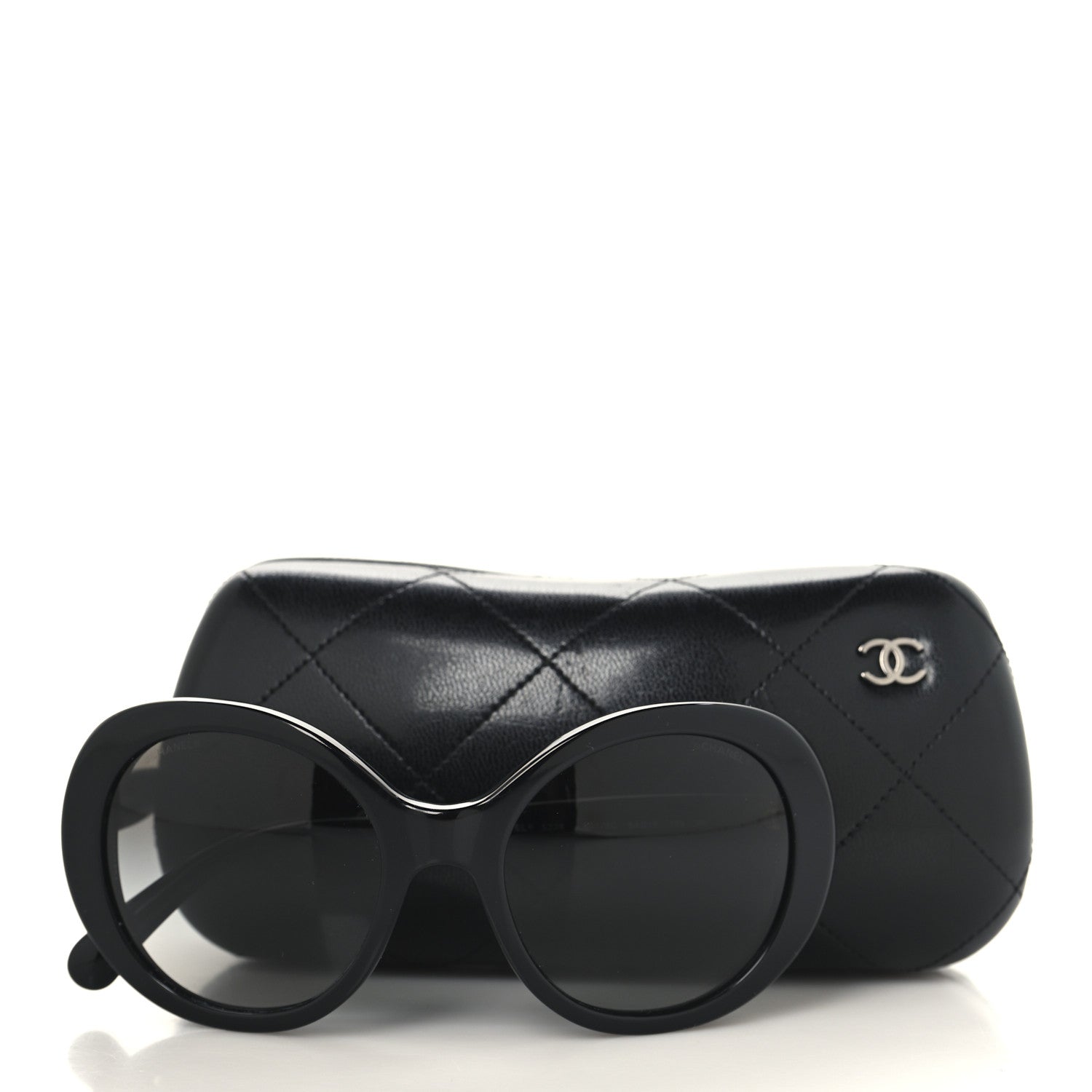 Chanel Acetate CC Sunglasses 5238 Black 1763825 – FASHIONPHILE