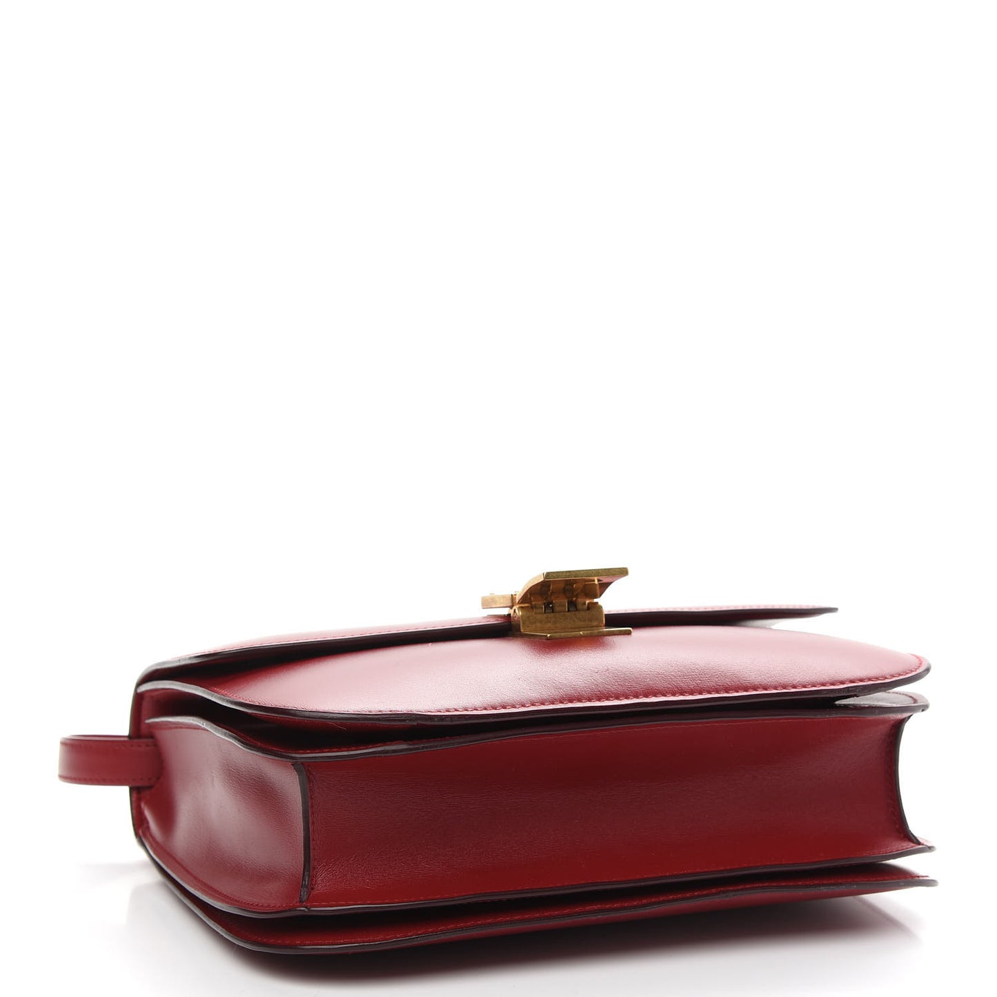 Box Calfskin Medium Classic Box Flap Bag Red