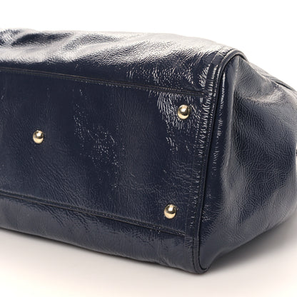Gucci Vernice Naplack Medium Soho Shoulder Bag Uniform Blue 9 of 11