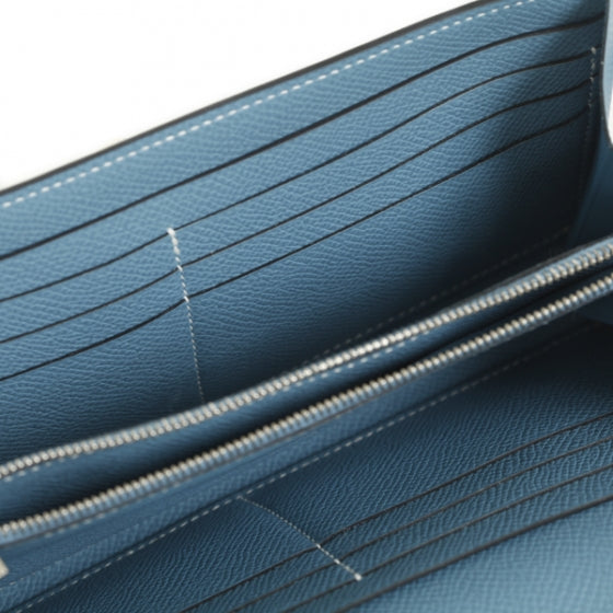 Epsom Kelly Longue Wallet Blue Jean