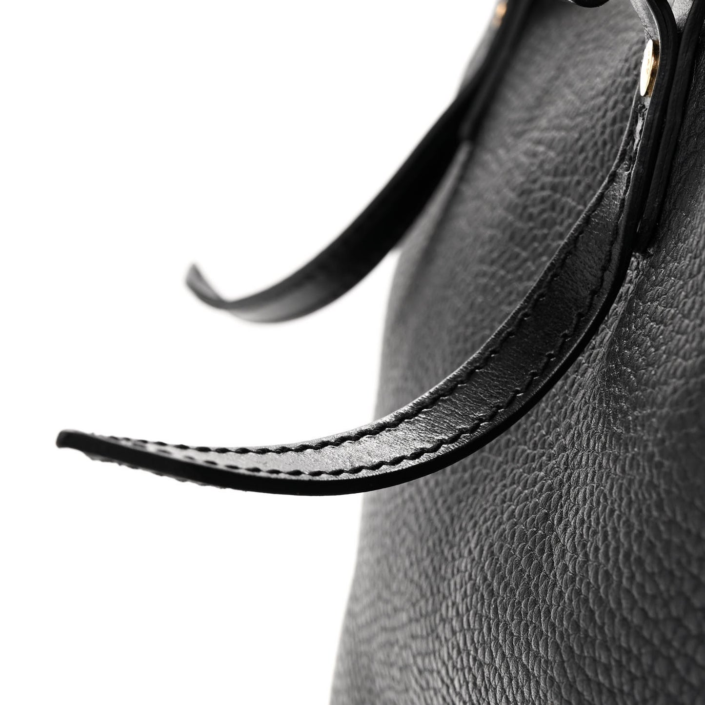 London Grainy Calfskin Small Salisbury Tote Black