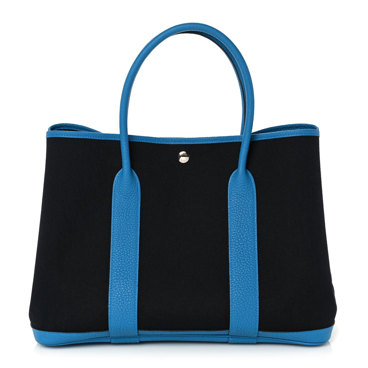 Toile Negonda Garden Party Tote 36 MM Black Bleu Zanzibar