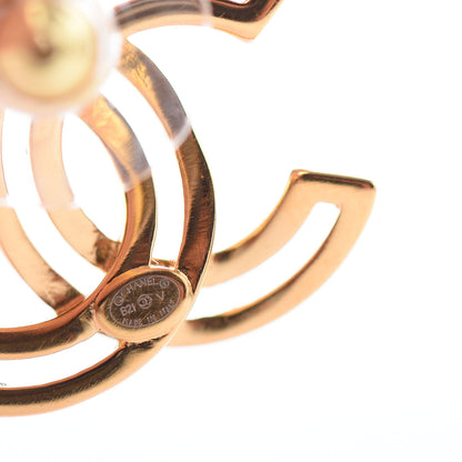 Chanel Metal Obazine CC Earrings Gold 4 of 5