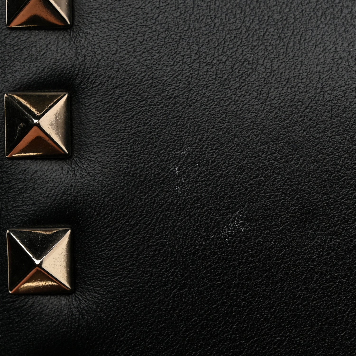 Valentino Garavani Vitello Mini Rockstud Wallet on Chain Black 12 of 12