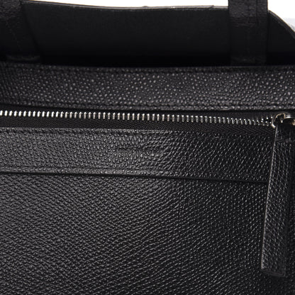 Celine Grained Calfskin Small Vertical Cabas Black 6 of 9