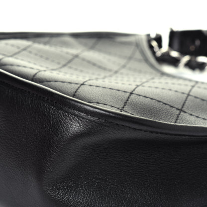 Chanel Calfskin Quilted Jungle Stroll Hobo Bag Black 15 of 16