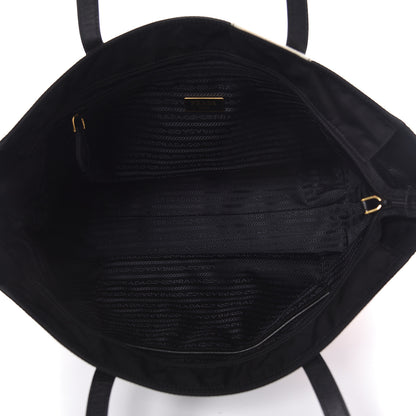 Prada Tessuto Nylon Collage Impossible True Love Printed Tote Blue 7 of 13