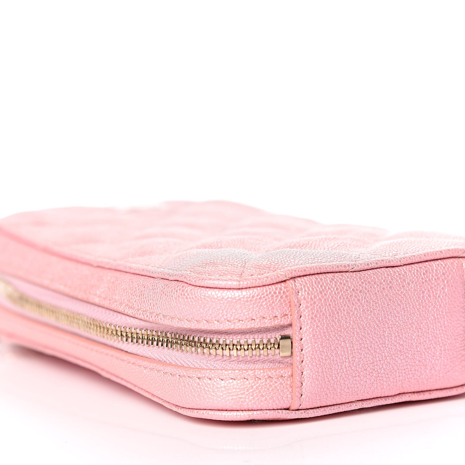 Chanel Iridescent Caviar Quilted Classic Clutch With Chain Pink 8 of 10