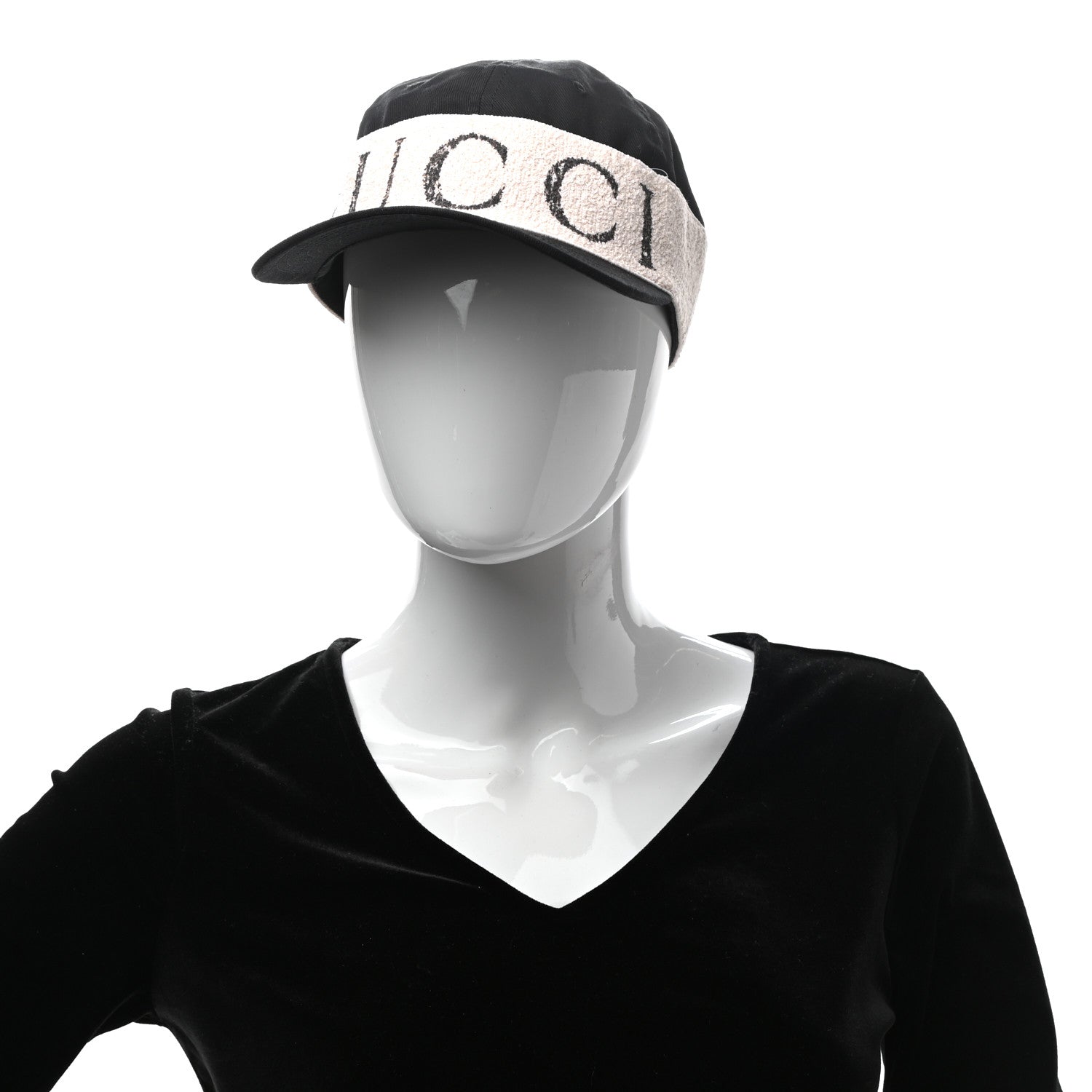 Gucci Gabardine Gucci Headband Baseball Hat L Black 2 of 10