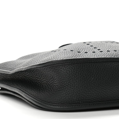 Hermes Taurillon Clemence Evelyne III PM Black 8 of 10