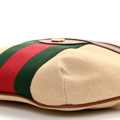 Gucci Vintage Canvas Web Belt Bag Sand Cuir 10 of 10