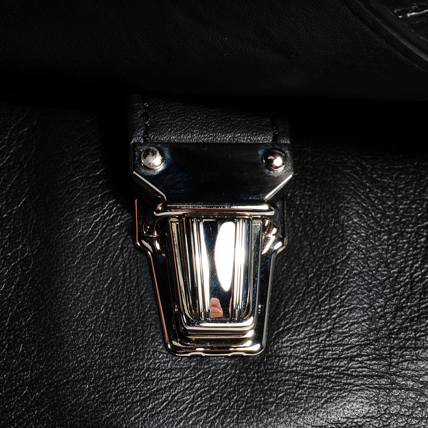 Balenciaga Calfskin Papier Sight Clutch Black 9 of 10