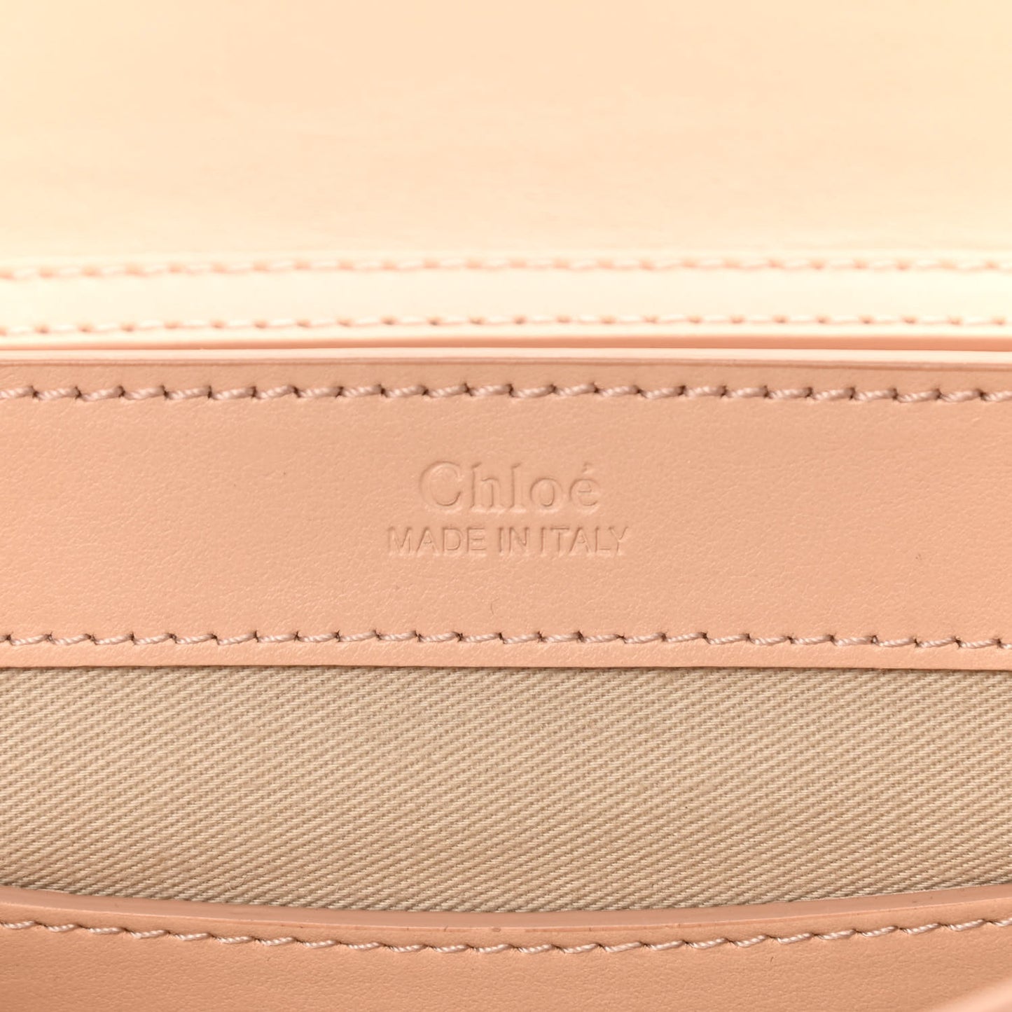 Calfskin Suede C Clutch With Chain Blushy Pink