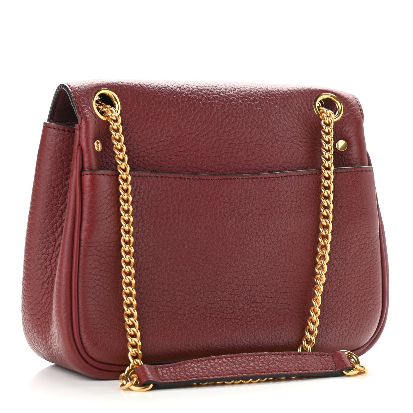 Heavy Grained Calfskin Darley Satchel Crimson